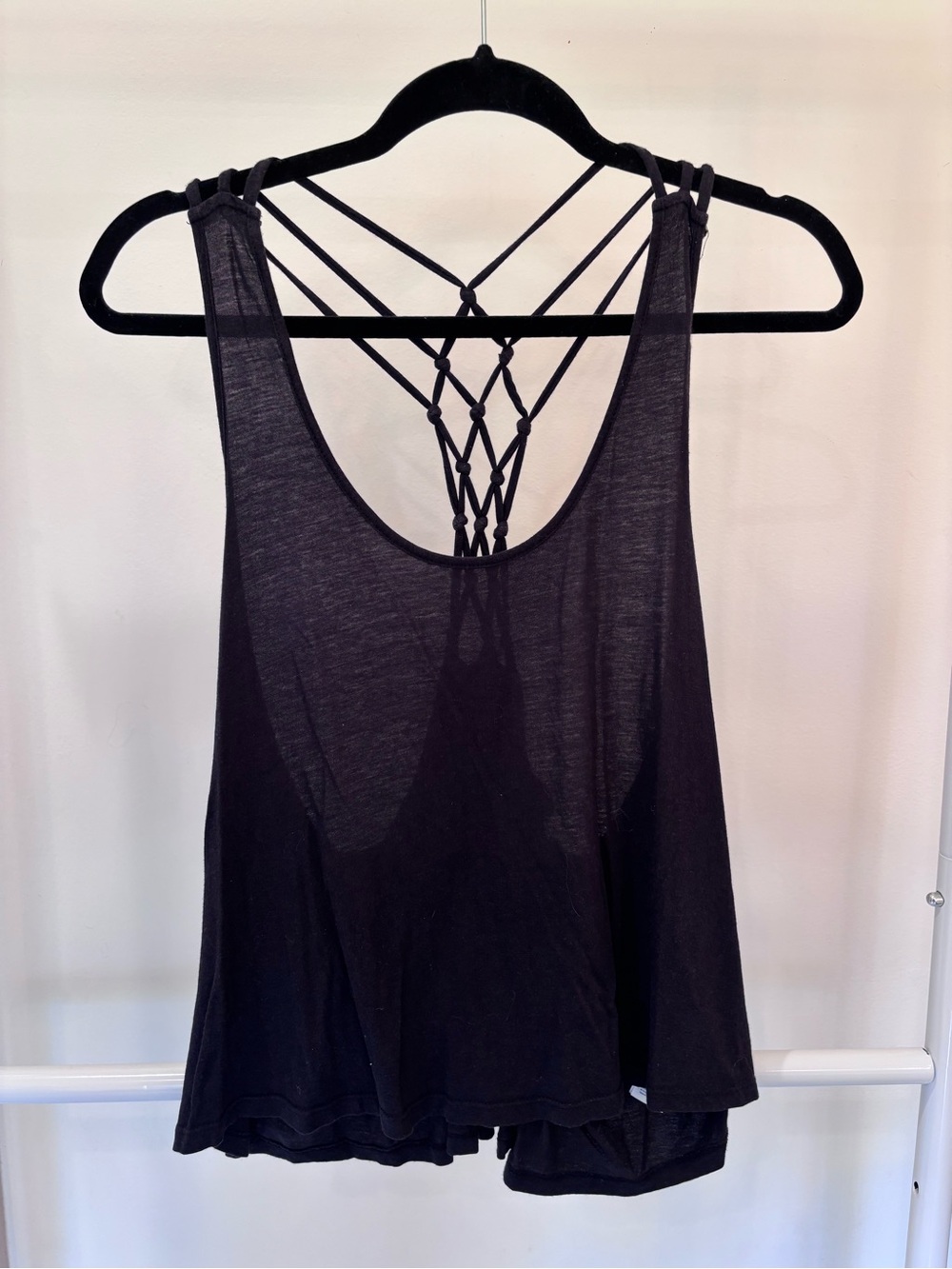 Forever 21 Black Strappy Back Tank